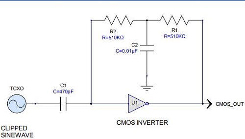 如何巧妙設計削頂正玄波至CMOS的轉換電路?
